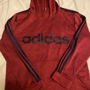 Boys’ red adidas hoodie. Size XL (18/20).